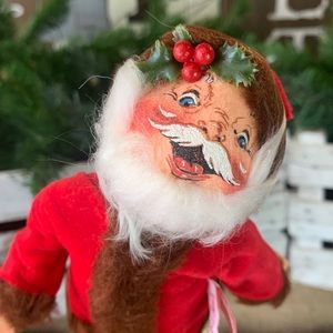 🎄 Annalee 1993 Skating Mr Santa Claus on Ice with Plaque